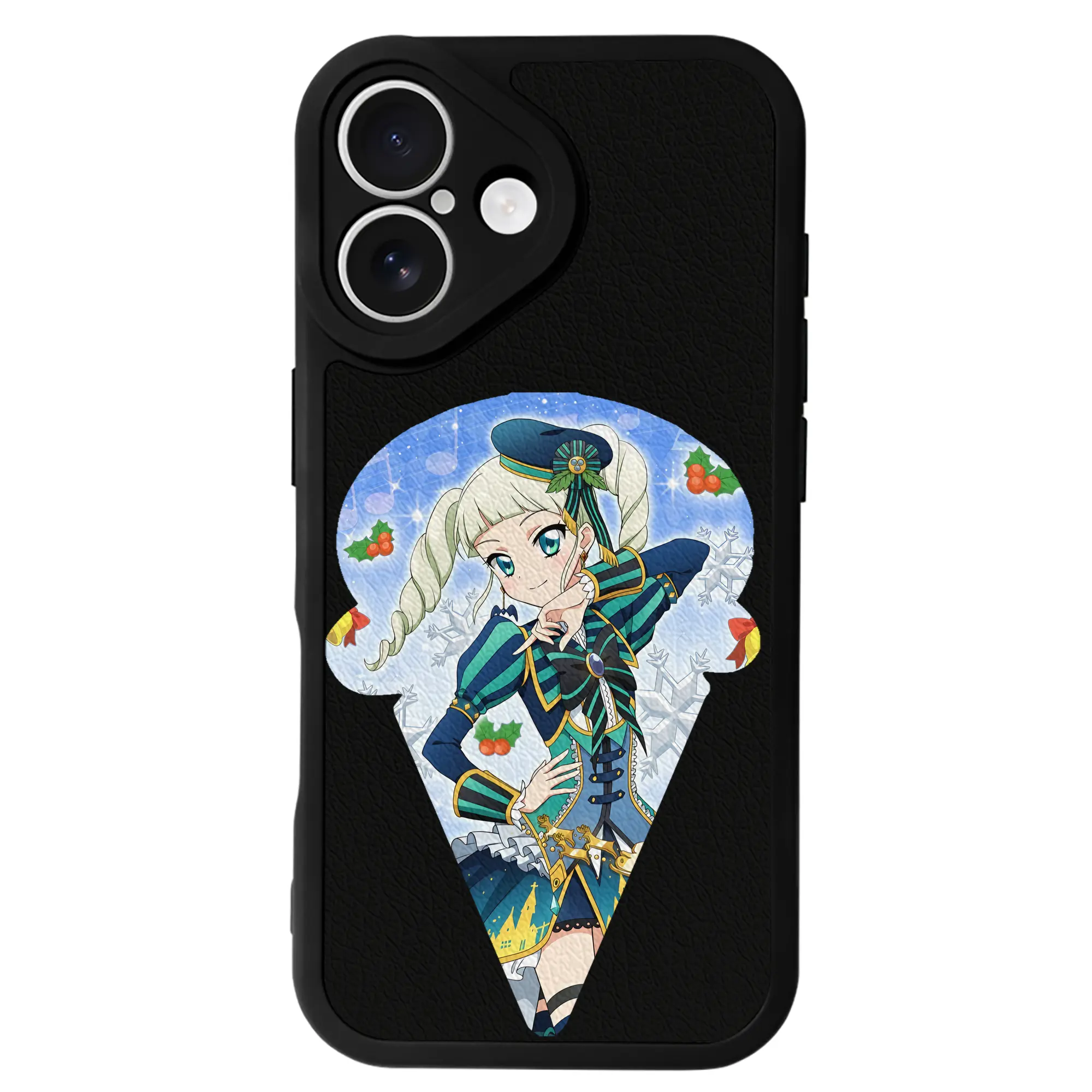アイカツ グッズ 藤堂 ユリカ - IPhone 16シリーズ対応 ・ シリコンスマホケース ・ レザー調 ・ 高精度フィット ・ 耐衝撃 ・ ワイヤレス充電対応 ・ 精密カット